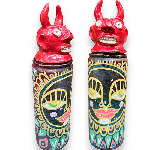 Randy Tobias & Fawne DeRosia 10" Spray Can w/Devil Head DP4840